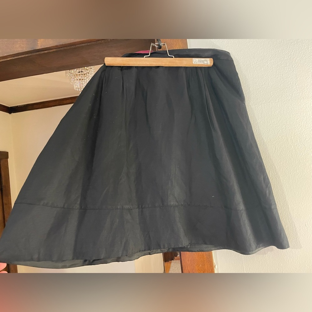 Black Women's A-line Skirt with pockets!